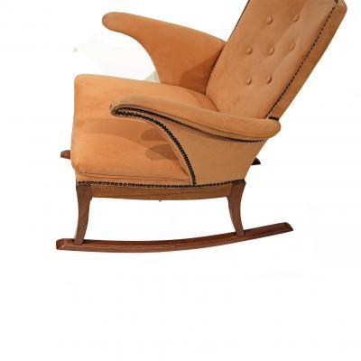 Frits Henningsen Frits Henningsen Mahogany Rocking Chair 1930s
