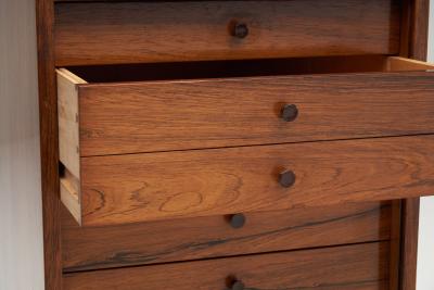 Frits Henningsen Frits Henningsen Rosewood Cabinet with Tambour Door Denmark 1950s