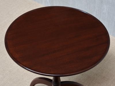 Frits Henningsen Frits Henningsen Three Legged Side Table in Mahogany Denmark 1940s
