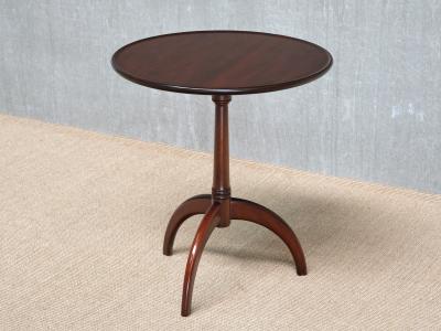 Frits Henningsen Frits Henningsen Three Legged Side Table in Mahogany Denmark 1940s