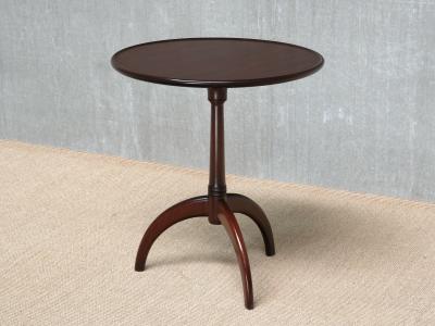 Frits Henningsen Frits Henningsen Three Legged Side Table in Mahogany Denmark 1940s