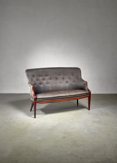 Frits Henningsen Frits Henningsen horsehair sofa Denmark 1940s