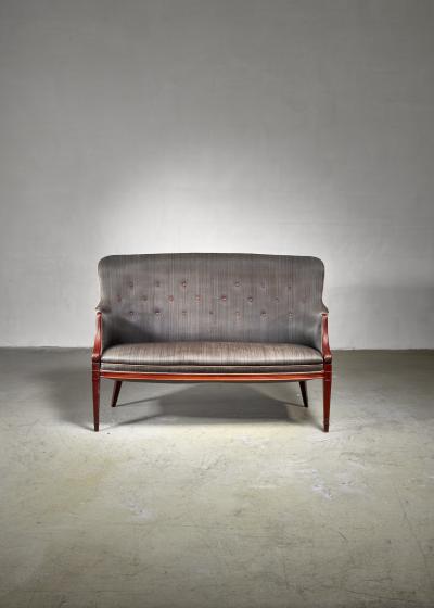 Frits Henningsen Frits Henningsen horsehair sofa Denmark 1940s