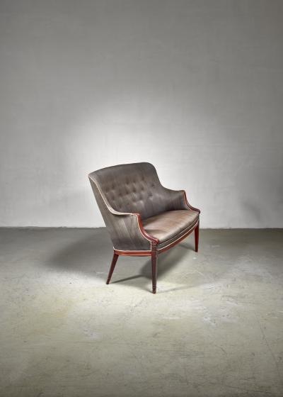 Frits Henningsen Frits Henningsen horsehair sofa Denmark 1940s