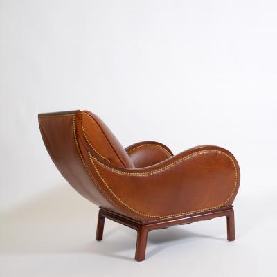 Frits Henningsen Rare Early Mahogany Lounge Chair by Frits Henningsen 1930s