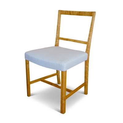 Frits Henningsen Set of Four Elegant and Rare Side Chairs in Birch by Frits Henningsen