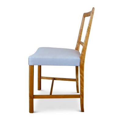 Frits Henningsen Set of Four Elegant and Rare Side Chairs in Birch by Frits Henningsen