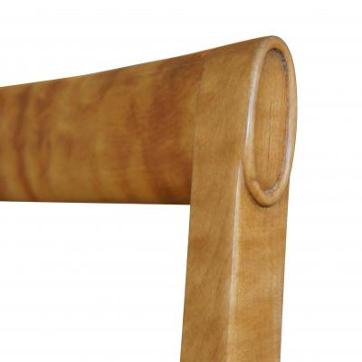 Frits Henningsen Set of Four Elegant and Rare Side Chairs in Birch by Frits Henningsen