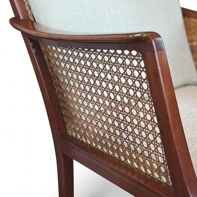 Frits Henningsen Superb Pair of Egyptian Inspired Armchairs by Frits Henningsen
