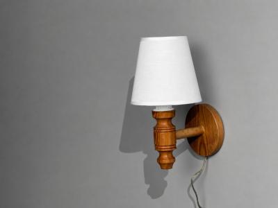 Frits Lindgren Swedish Modern Wall Sconce Pine Sweden 1960s