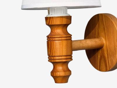 Frits Lindgren Swedish Modern Wall Sconce Pine Sweden 1960s