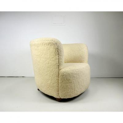 Fritz Hansen 1940 s Danish Lounge Chair
