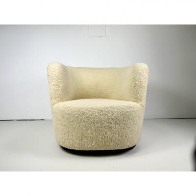 Fritz Hansen 1940 s Danish Lounge Chair