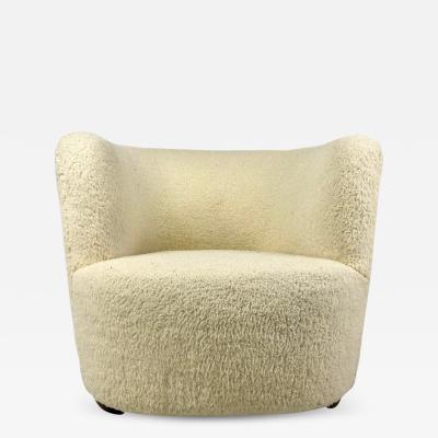 Fritz Hansen 1940 s Danish Lounge Chair