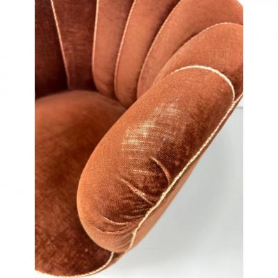 Fritz Hansen 1940 s Danish Lounge Chair