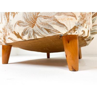 Fritz Hansen 1950s Swedish High Back Lounge Chair