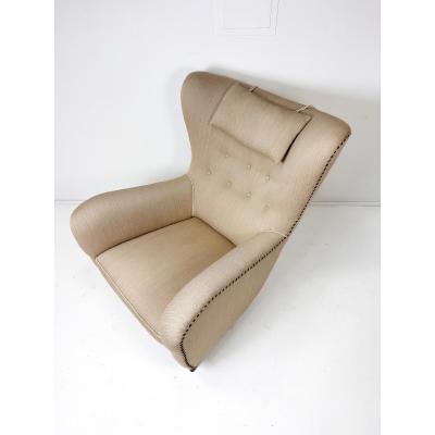 Fritz Hansen 1950s Swedish Lounge Chair by Olle Sj gren