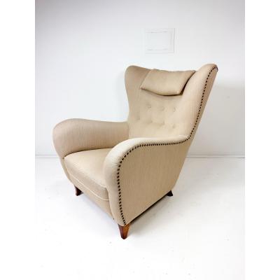Fritz Hansen 1950s Swedish Lounge Chair by Olle Sj gren