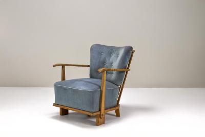 Fritz Hansen Fritz Hansen Model 1590 Lounge Chair Denmark 1940s