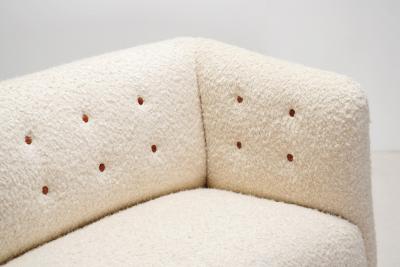 Fritz Hansen Fritz Hansen Model 1668 Three Seat Sofa Wool Boucl Fabric Circa 1940