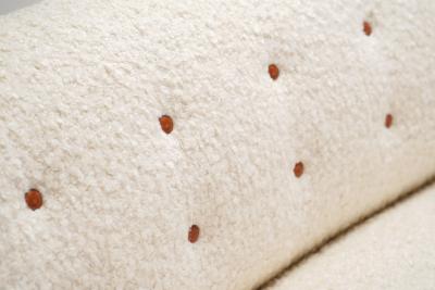 Fritz Hansen Fritz Hansen Model 1668 Three Seat Sofa Wool Boucl Fabric Circa 1940