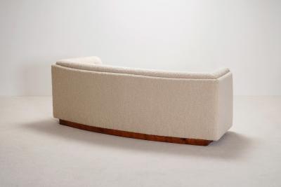 Fritz Hansen Fritz Hansen Model 1668 Three Seat Sofa Wool Boucl Fabric Circa 1940