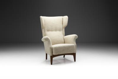 Fritz Hansen Fritz Hansen Model FH 8023 Wingback Armchair in Boucl Denmark 1950s