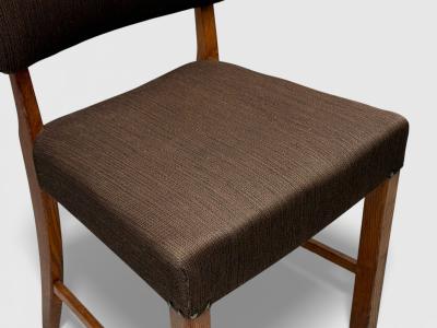 Fritz Hansen Fritz Hansen Six Dining Chairs Oak Wool Denmark 1930s