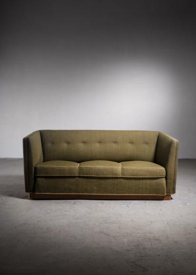 Fritz Hansen Fritz Hansen green platform sofa