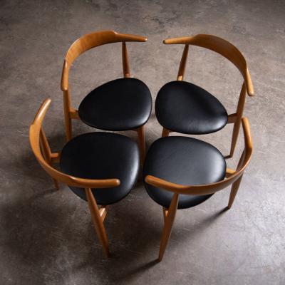 Fritz Hansen Heart Dining Chairs by Hans Wegner for Fritz Hansen
