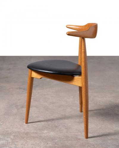 Fritz Hansen Heart Dining Chairs by Hans Wegner for Fritz Hansen