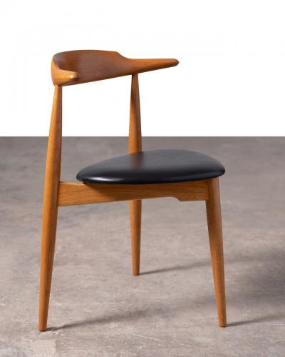 Fritz Hansen Heart Dining Chairs by Hans Wegner for Fritz Hansen