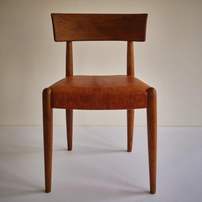 Fritz Hansen KAJ GOTLOB SET OF FOUR OAK KLISMOS CHAIRS