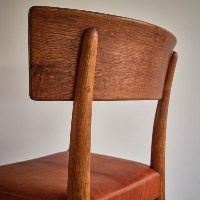 Fritz Hansen KAJ GOTLOB SET OF FOUR OAK KLISMOS CHAIRS