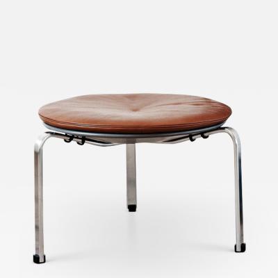 Fritz Hansen POUL KJAERHOLM PK33 STOOL IN RUSTIC LEATHER