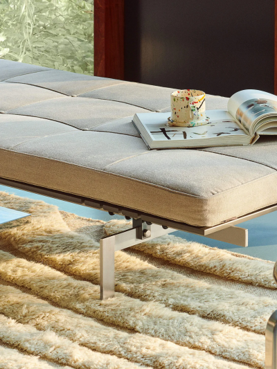 Fritz Hansen POUL KJAERHOLM PK80 DAYBED IN NATURAL CANVAS