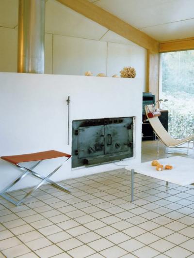 Fritz Hansen POUL KJAERHOLM PK91 FOLDING STOOL IN RUSTIC LEATHER