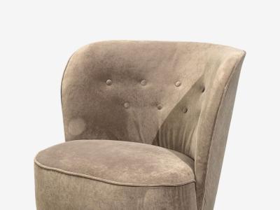 Fritz Hansen S ren Hansen Lounge Chairs Wool Beech Denmark 1940s