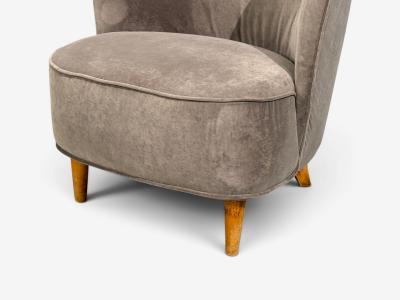 Fritz Hansen S ren Hansen Lounge Chairs Wool Beech Denmark 1940s