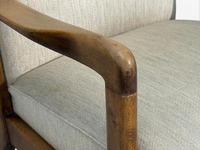Fritz Hansen S ren Hansen Lounge Chairs Wool Beech Denmark 1940s