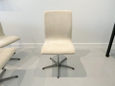 Fritz Hansen Six Oxford Chairs by Arne Jacobsen for Fritz Hansen