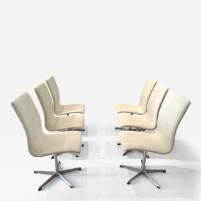 Fritz Hansen Six Oxford Chairs by Arne Jacobsen for Fritz Hansen