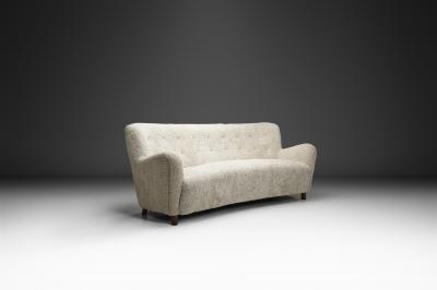 Fritz Hansen Three Seater Sofa in the manner of Fritz Hansen Denmark Mid 20th Century