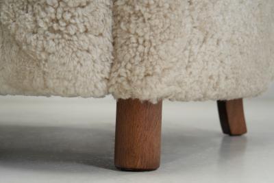 Fritz Hansen Three Seater Sofa in the manner of Fritz Hansen Denmark Mid 20th Century