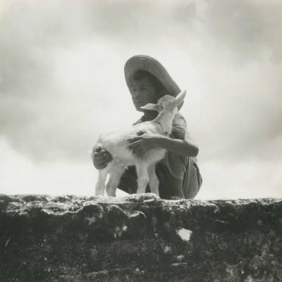 Fritz Henle Young Man with Goat Mexico