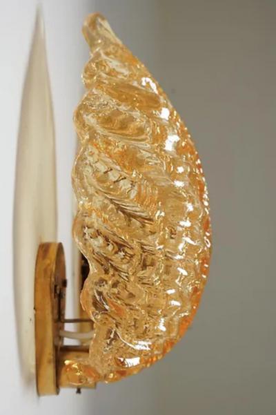 Fritz Kurz Swedish Midcentury Wall lamps Sconces by Fritz Kurz for Orrefors