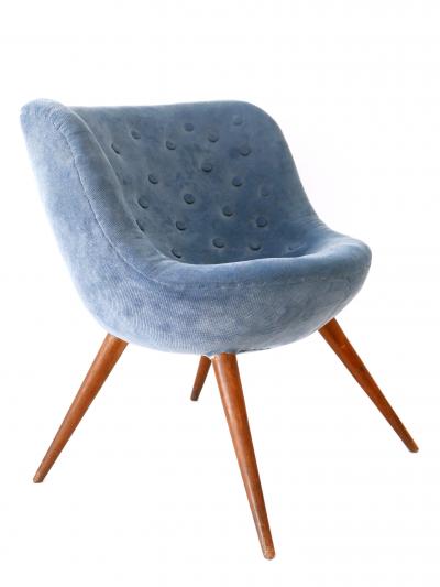 Fritz Neth Set of Two Rare Mid Century Easy Chairs by Fritz Neth for Correcta Germany 1950s