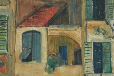 Fritz St ger Fritz St ger Wonderful and Highly Naive Oil on Canvas Switzerland 1928