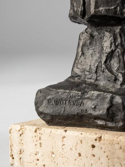 Fritz Wotruba Fritz Wotruba Kopf bronze sculpture 1958