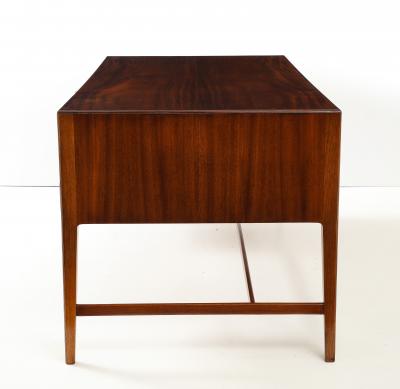 Frode Holm Frode Holm For Illums Bolighus Mahogany Executive Desk With Brass Hardware